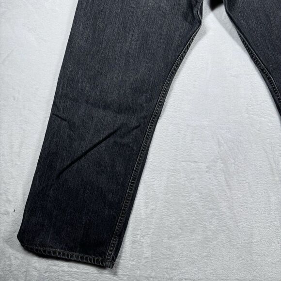 Levis 501xx Jeans 40x32 Straight Leg Button‎ Fly Mens Black Denim (36X28) - Picture 9 of 14